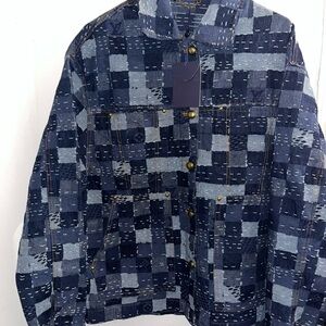 Louis Vuitton Navy Patchwork Jacket